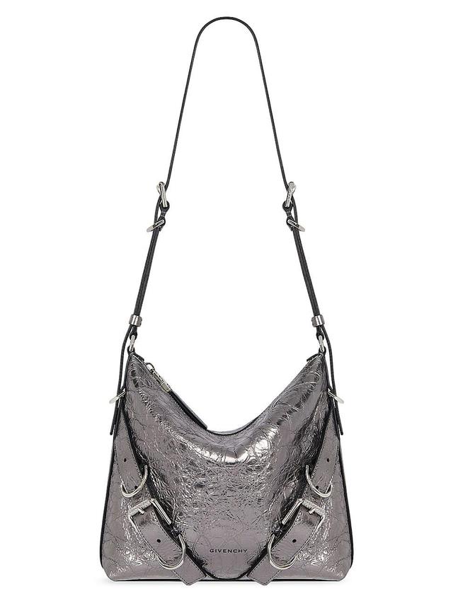 Womens Voyou Crossbody Bag in Laminated Leather Product Image