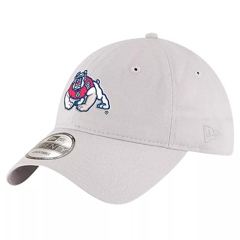 Mens New Era Stone Fresno State Bulldogs Four Paw Dog 9TWENTY Adjustable Hat Product Image