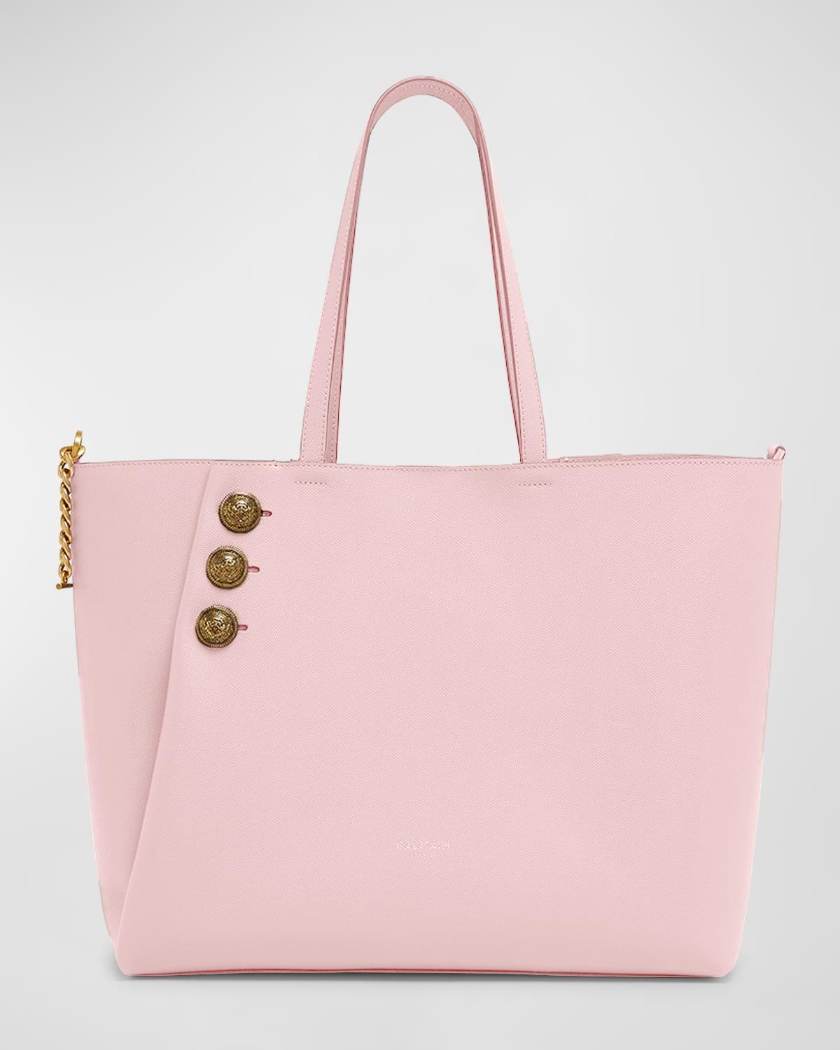 Womens Embleme Leather Shopping Bag Product Image