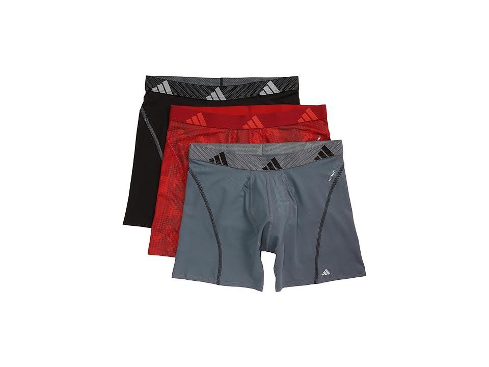 adidas Performance Mesh Graphic Boxer Brief 3-Pack (Digi Camo Better Scarlet/Bright Red/Better Scarlet/Bright Red) Men's Underwear Product Image