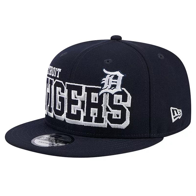 Mens New Era Detroit Tigers Game Day Bold 9FIFTY Snapback Hat, Blue Product Image