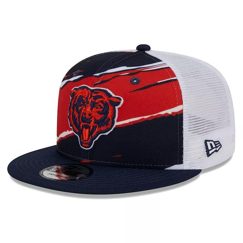 Mens New Era Navy Chicago Bears Tear Trucker 9FIFTY Snapback Hat Product Image