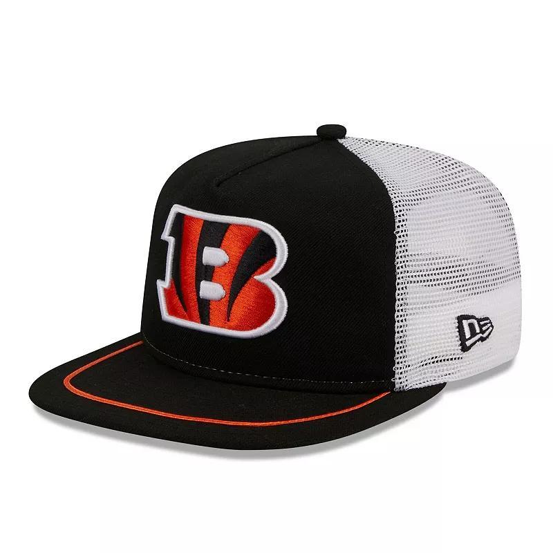 Mens New Era Black Cincinnati Bengals Original Classic Golfer Adjustable Hat - Black Product Image