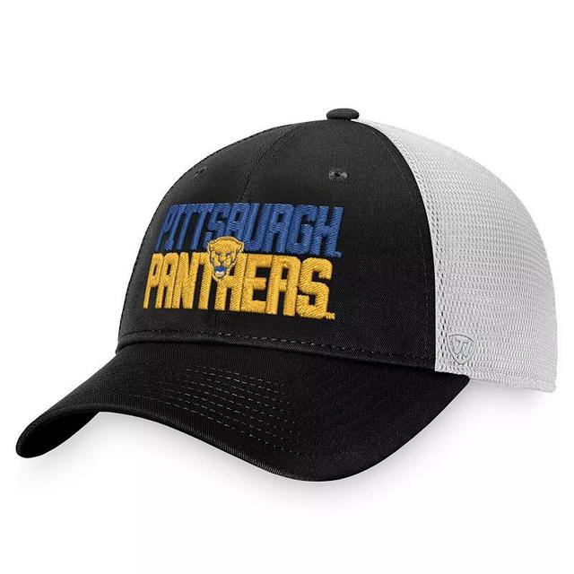 Mens Top of the World /White Pitt Panthers Stockpile Trucker Snapback Hat Product Image