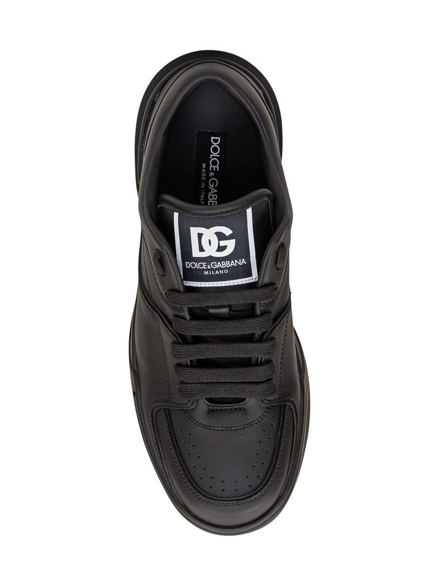 Leather Sneakers In Black Product Image