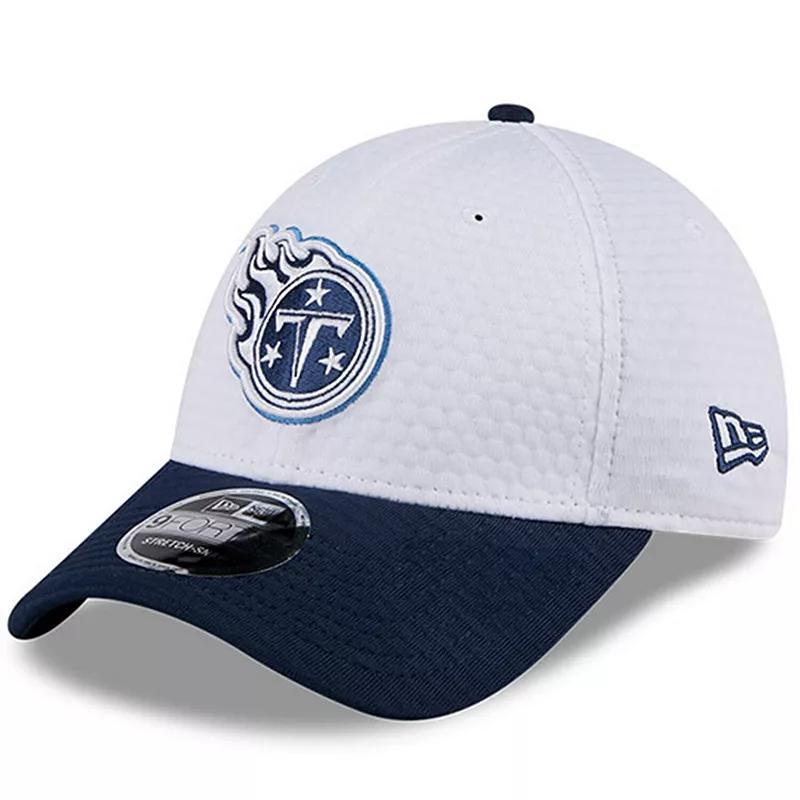 Mens New Era /Navy Tennessee Titans 2024 NFL Training Camp 9FORTY Adjustable Hat Product Image