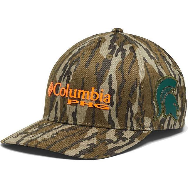 Mens Columbia Mossy Oak Camo Michigan State Spartans Bottomland Flex Hat Product Image