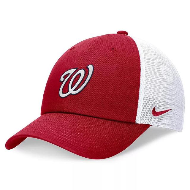 Mens Nike Washington Nationals Evergreen Club Trucker Adjustable Hat Product Image