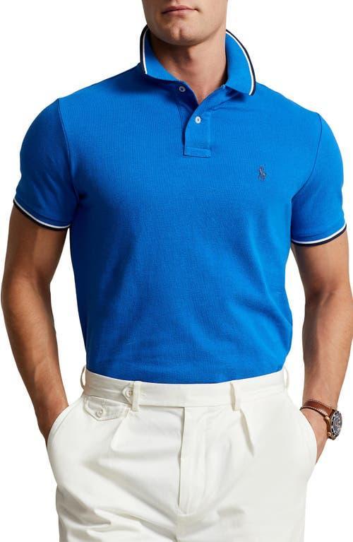 Polo Ralph Lauren Classic-Fit Tipped Mesh Short-Sleeve Polo Shirt -  S Product Image