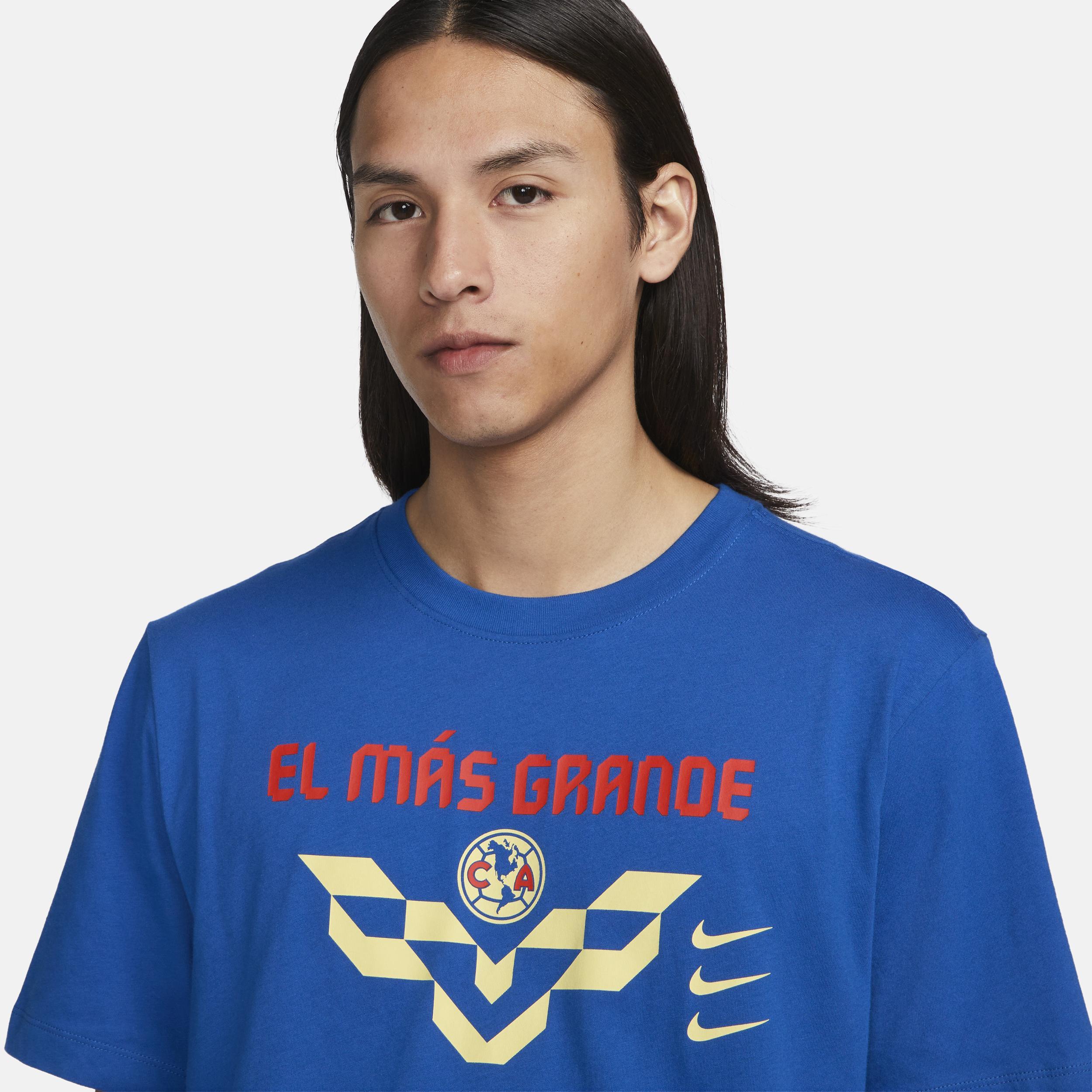 Mens Nike Blue Club America Verbiage T-Shirt Product Image