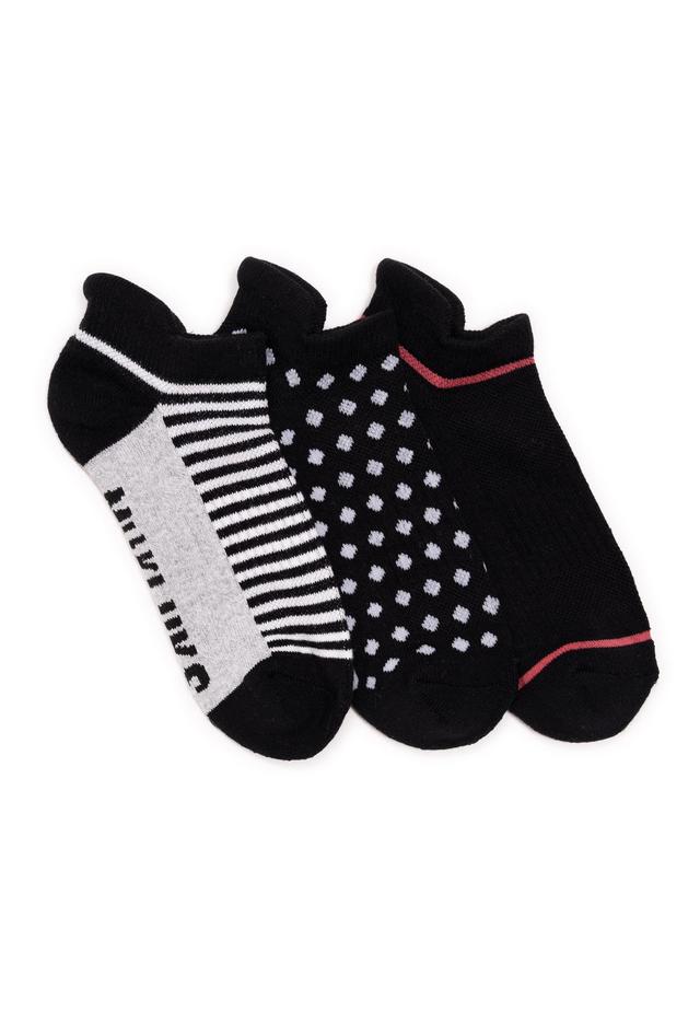 MUK LUKS Womens 3 Pack Nylon Compression Ankle Socks Product Image