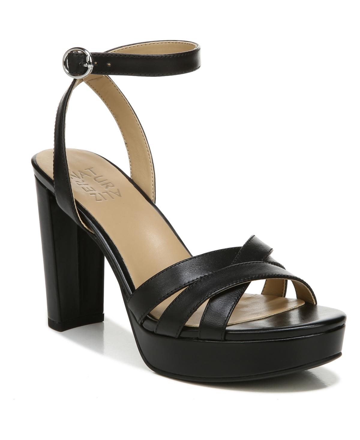 Naturalizer Mallory Leather Ankle Strap Strappy Platform Sandals Product Image