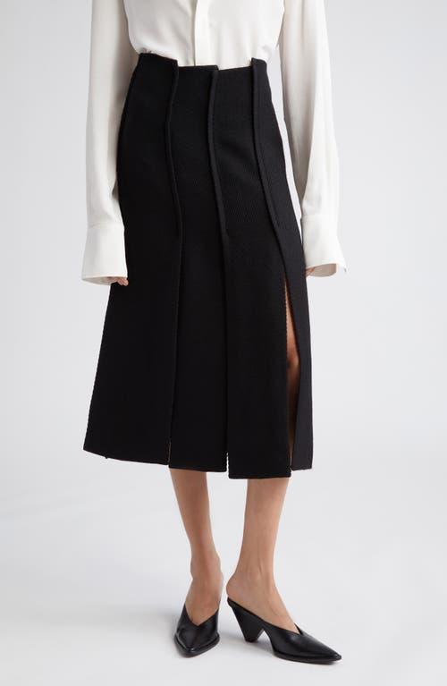 Proenza Schouler Textured Twill Paneled Midi Skirt Product Image