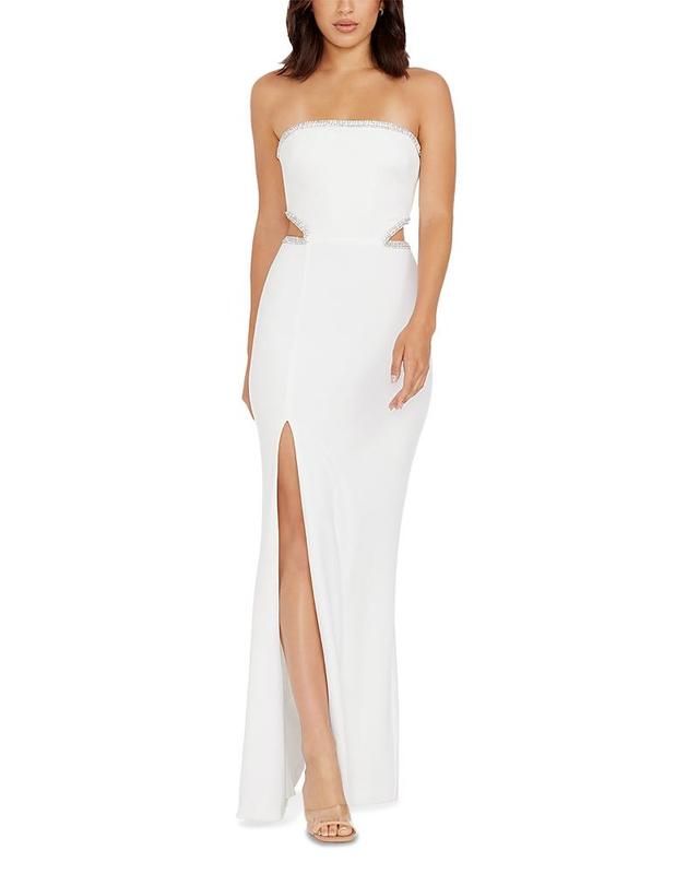 Womens Ariana Embellished Cut-Out Gown Product Image