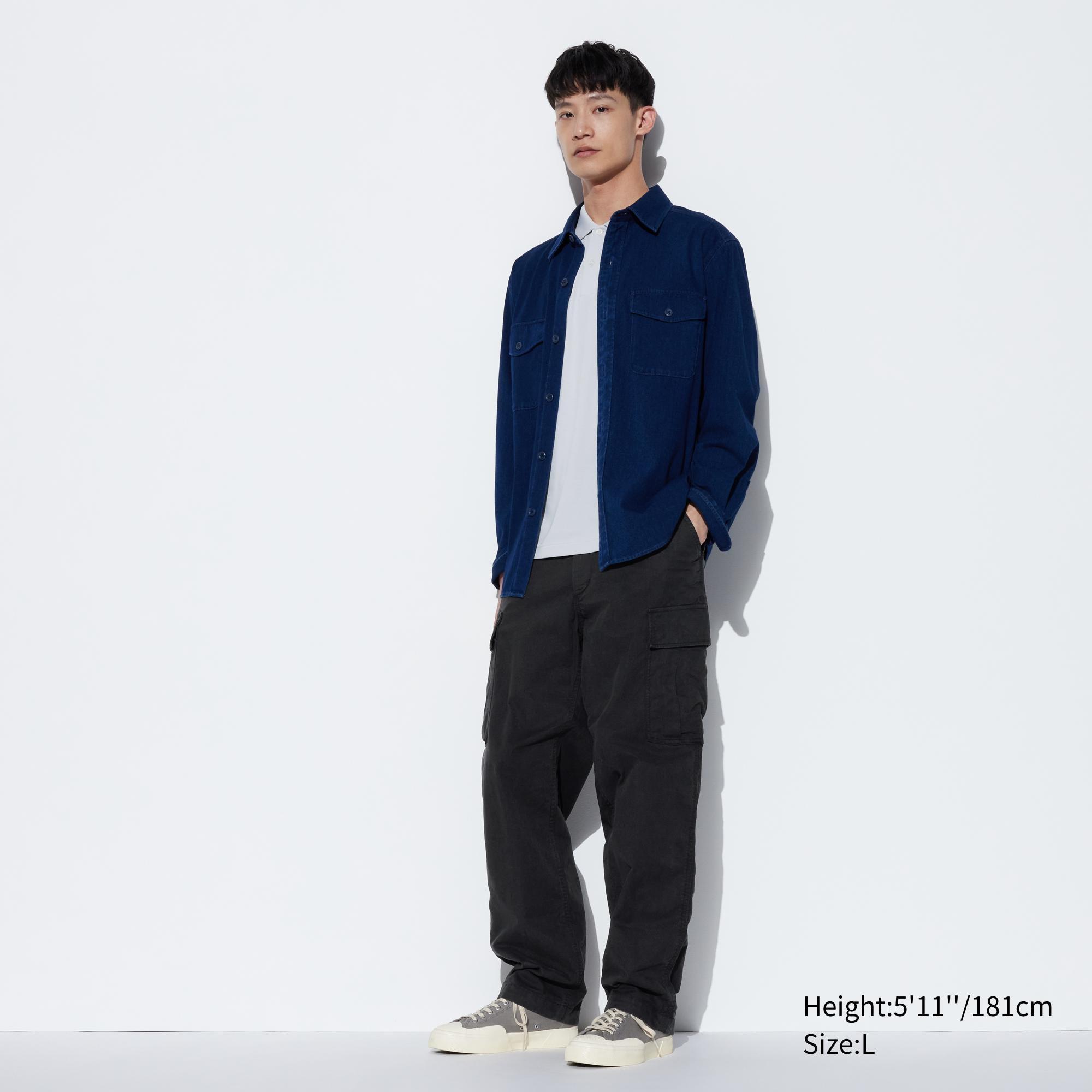 Mens Cargo Pants Black 3XL UNIQLO US Product Image