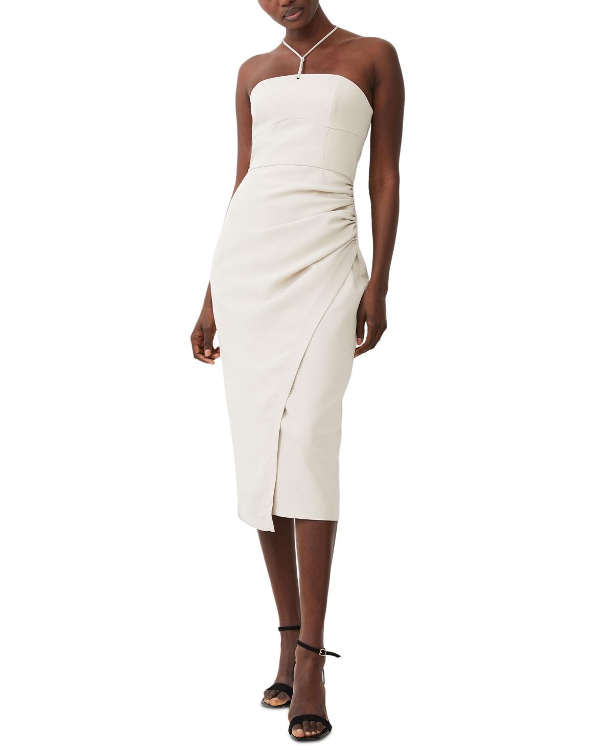 French Connection Womens Echo Crepe Halter Midi Dress Product Image