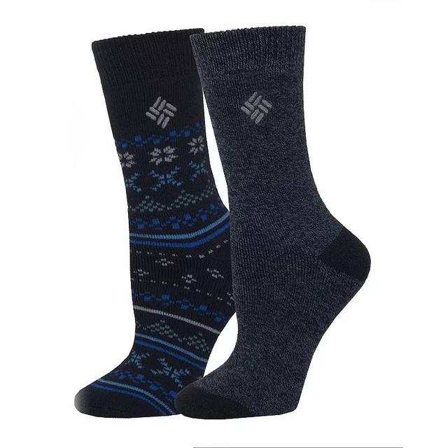 Womens Columbia 2-Pk. Fairisle Thermal Crew Socks Product Image