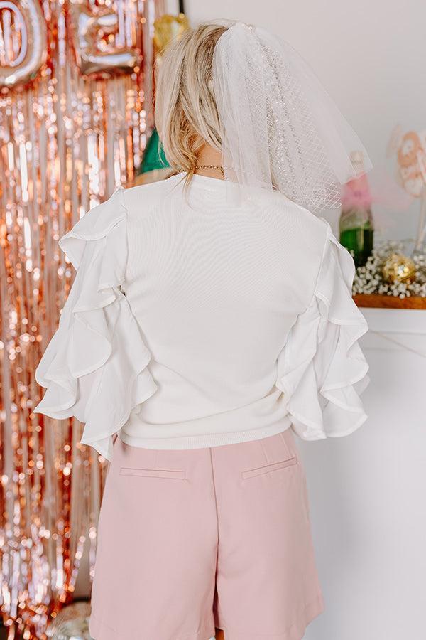 Pretty Posh Ruffle Top Product Image