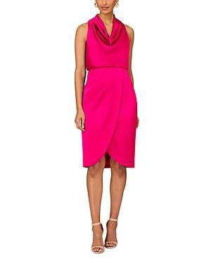 Womens Cowl-Neck Cocktail Dress Product Image