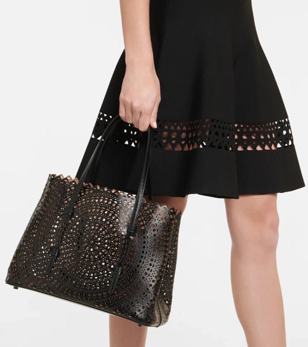 ALAÏA Mina 32 Vienne Circulaire Black Tote Bag Product Image