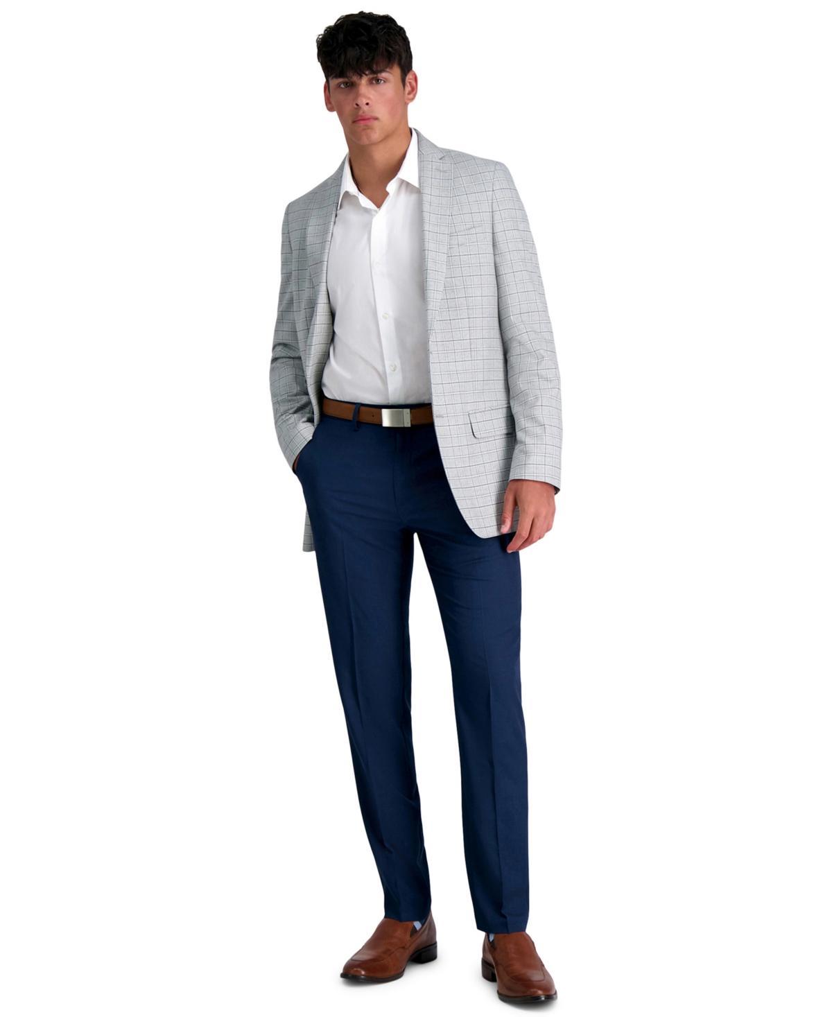 Mens Haggar Premium Comfort Flex-Waist Slim-Fit Stretch Flat-Front Dress Pants, Mens Product Image