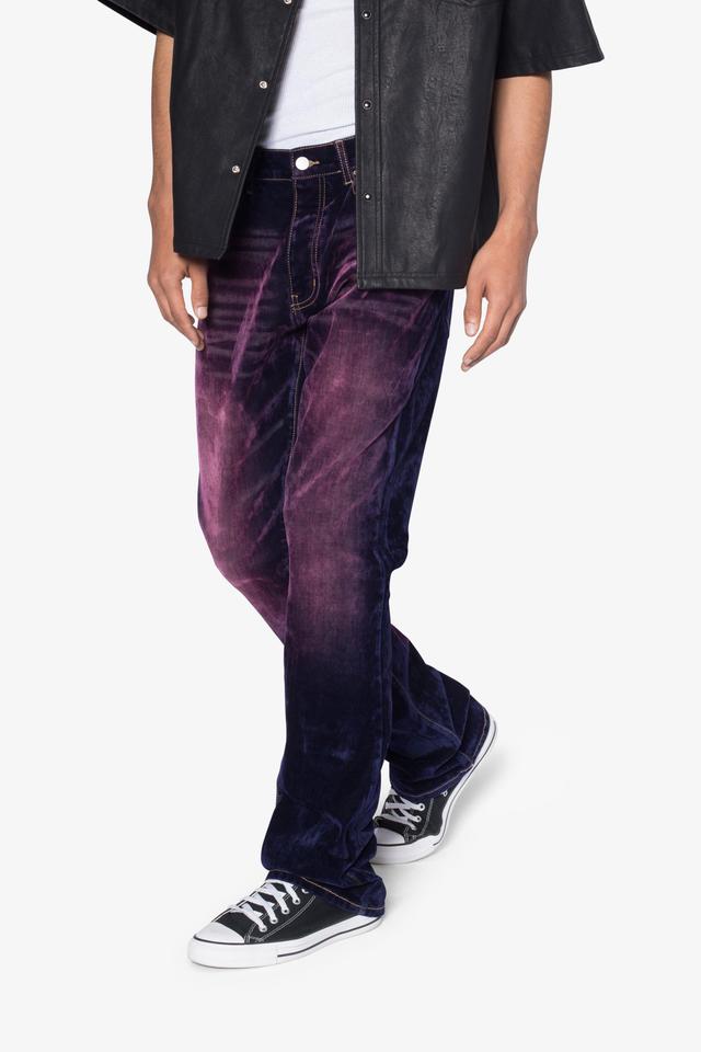 B577 Suede Flare Denim - Purple Product Image