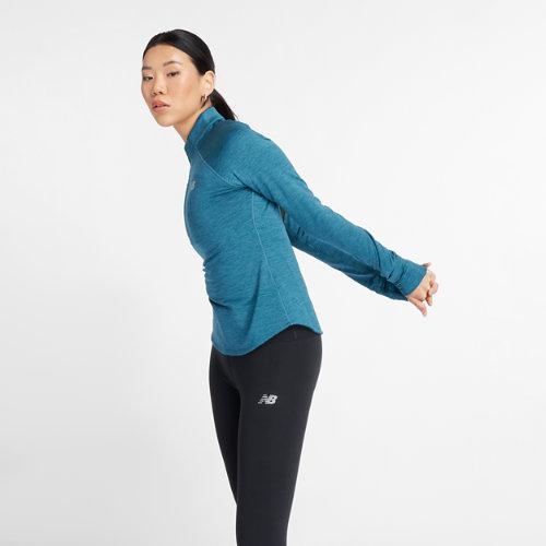 New Balance Women's NYC Marathon Athletics Heat Grid Half Zip Shirt Product Image