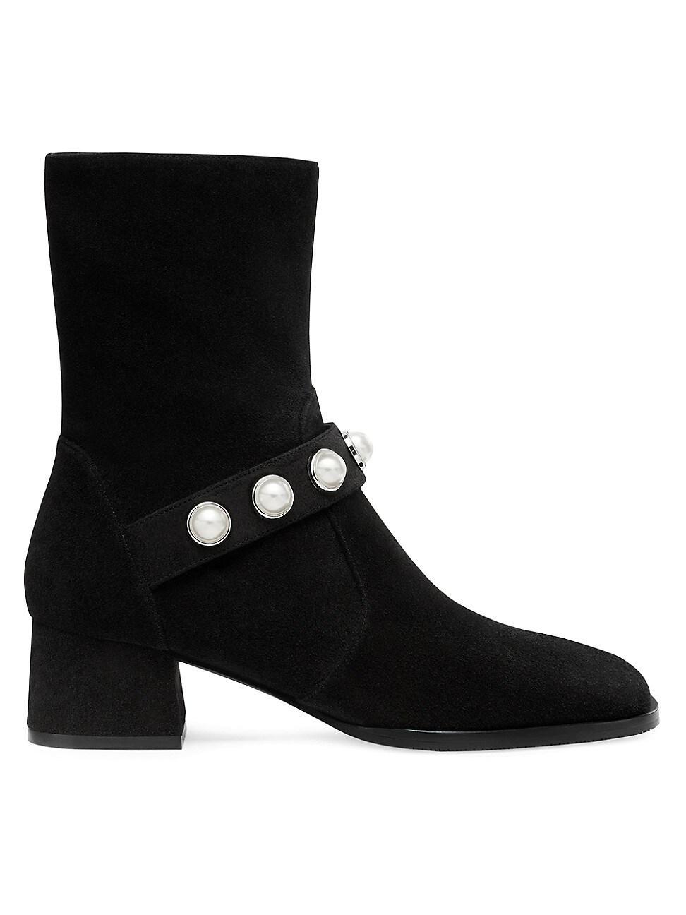 Portia Suede Pearly Ankle Boots product image