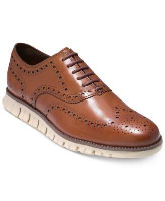 Cole Haan Zerogrand Wing Tip Oxford (British ) Men's Lace Up Wing Tip Shoes Product Image