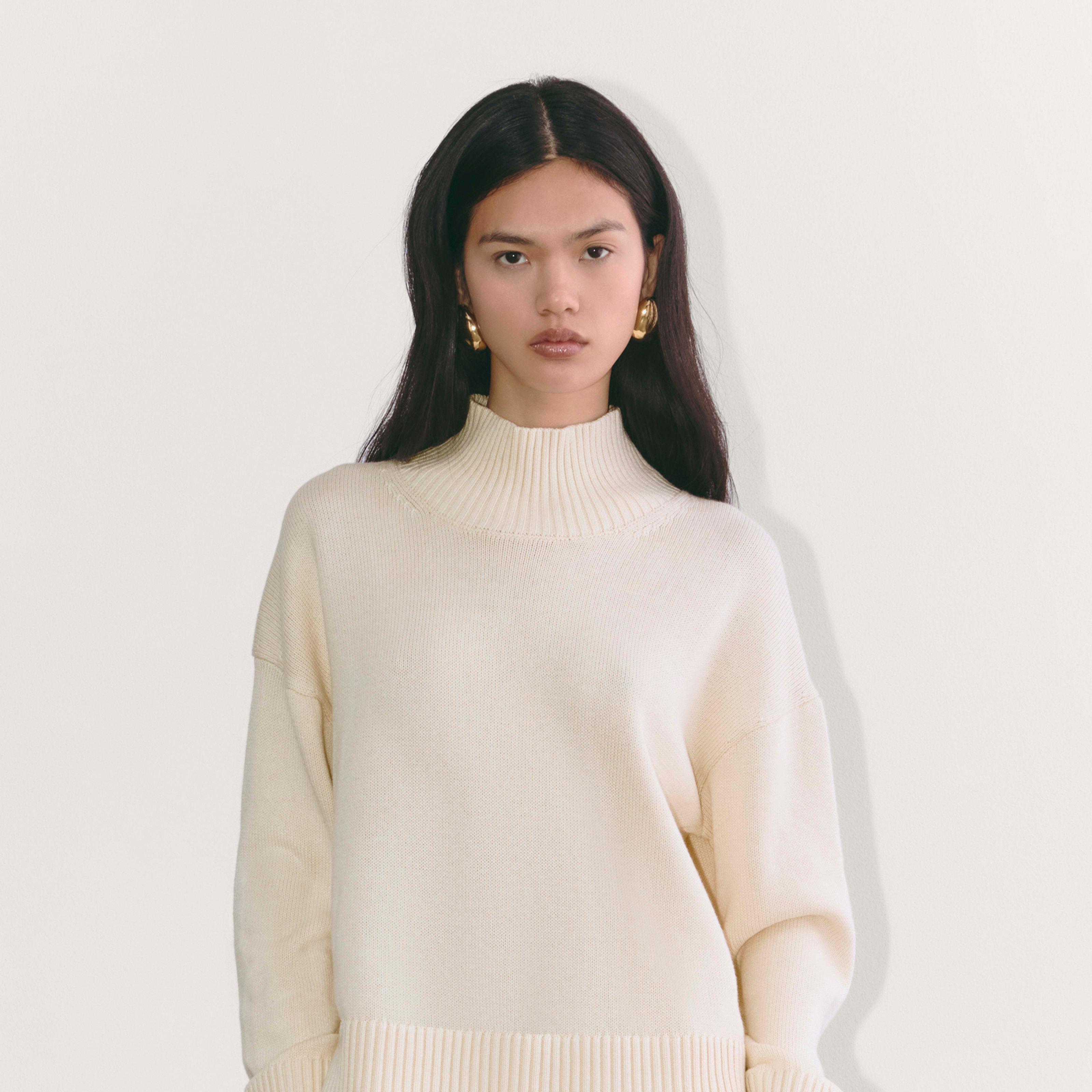 Womens Boxy Turtleneck in Everyday Cotton Sweater by Everlane Product Image