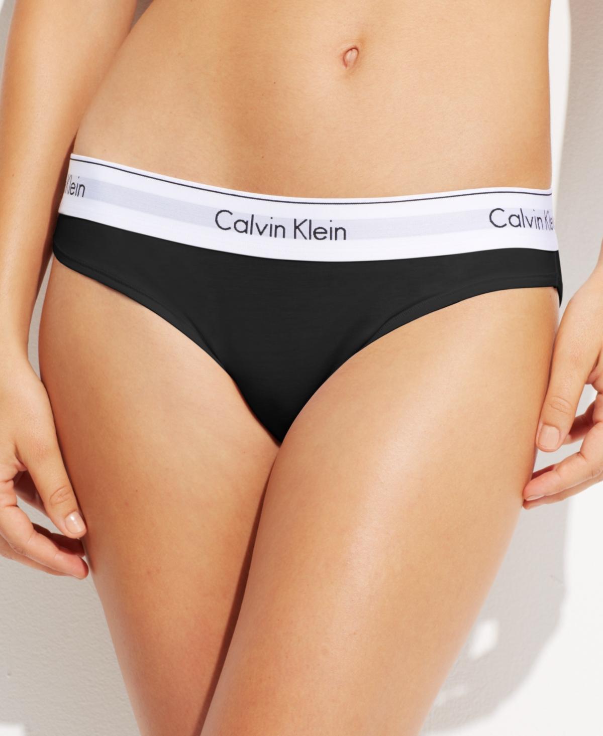 Calvin Klein Modern Cotton Bikini Panty F3787, Womens Med Brown Product Image