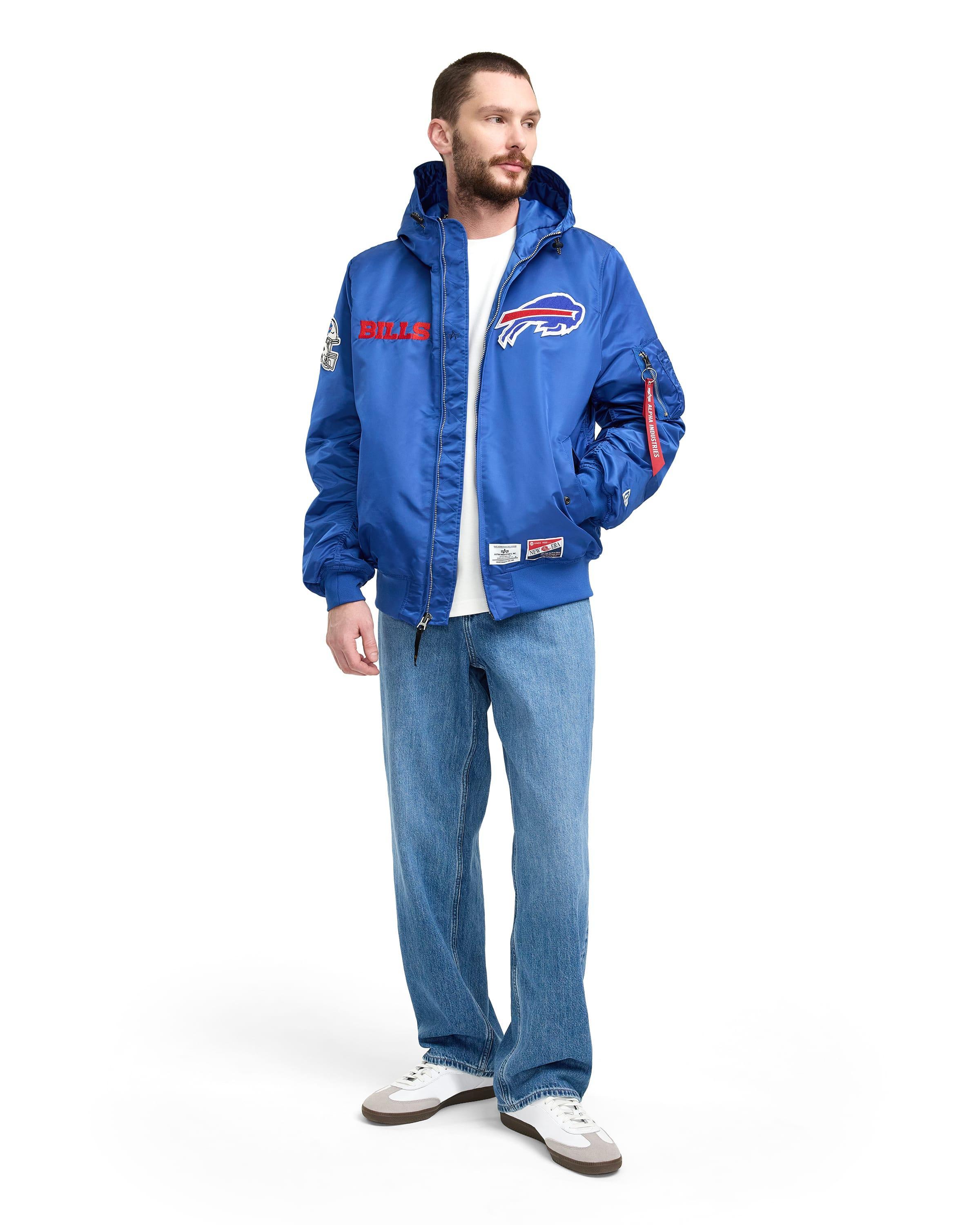 Alpha Industries x New England Patriots L-2B Hooded Bomber Jacket Male Product Image