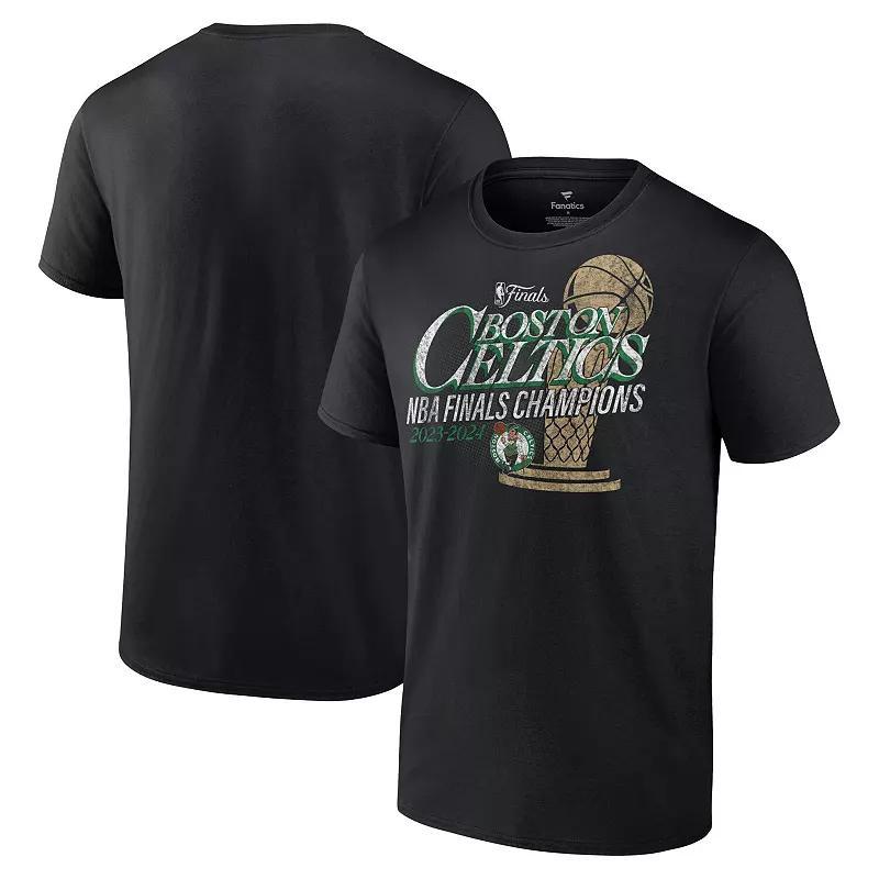 Mens Fanatics Boston Celtics 2024 NBA Finals Champions Fast Break Finish Trophy T-Shirt Product Image