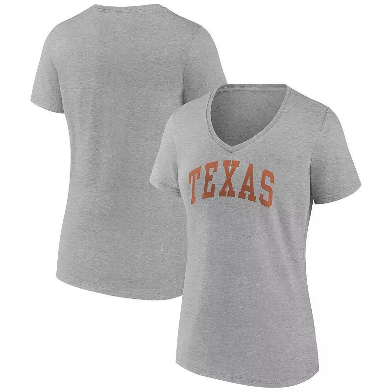 Womens Fanatics Orange Clemson Tigers Basic Arch V-Neck T-shirt Product Image