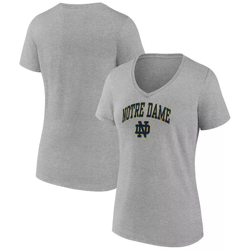 Womens Fanatics Branded Gray Cal Bears Basic Arch V-Neck T-Shirt Product Image