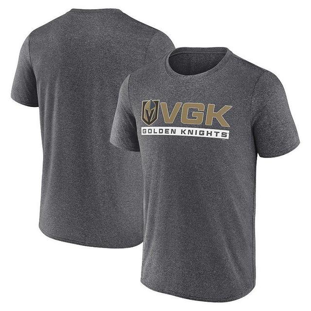 Mens Fanatics Branded Heather Charcoal Vegas Golden Knights Playmaker T-Shirt Product Image