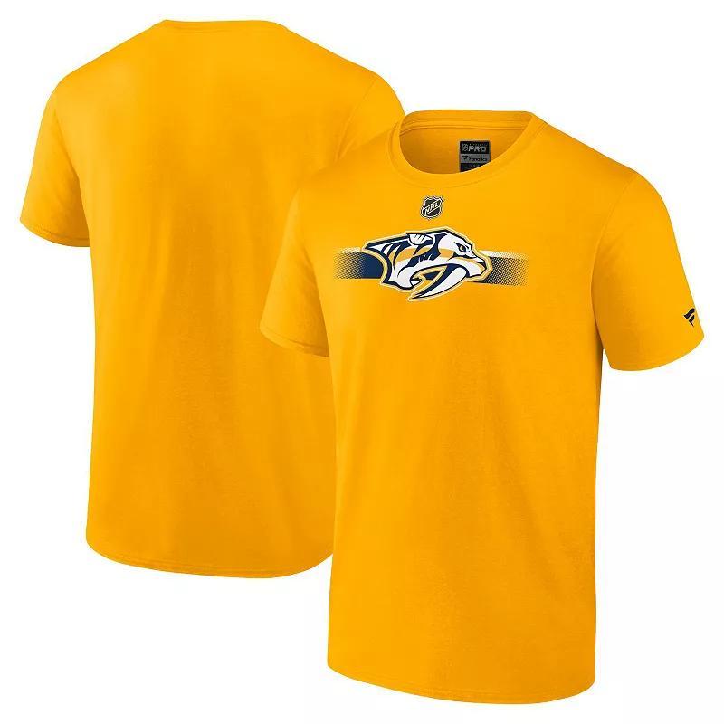 Mens Fanatics Branded Gold Nashville Predators Authentic Pro Secondary Replen T-Shirt Product Image