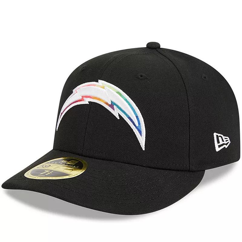 Mens New Era Black Los Angeles Chargers 2023 NFL Crucial Catch Low Profile 59FIFTY Fitted Hat Product Image