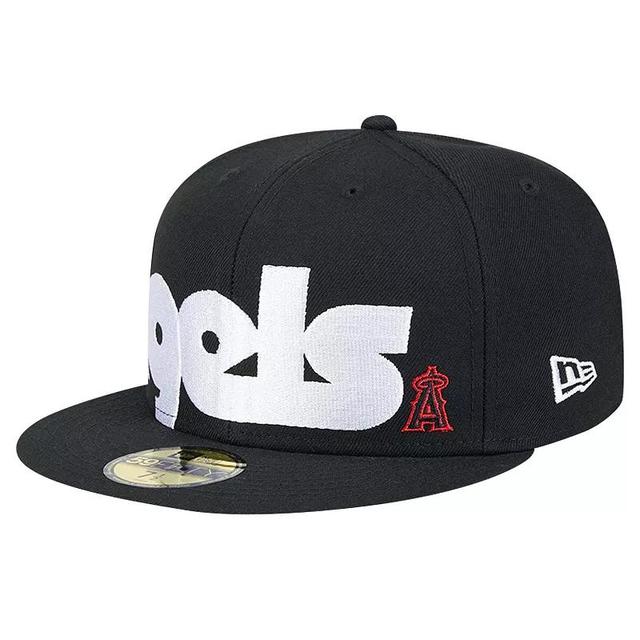 Mens New Era Los Angeles Angels Checkered Undervisor 59FIFTY Fitted Hat Product Image