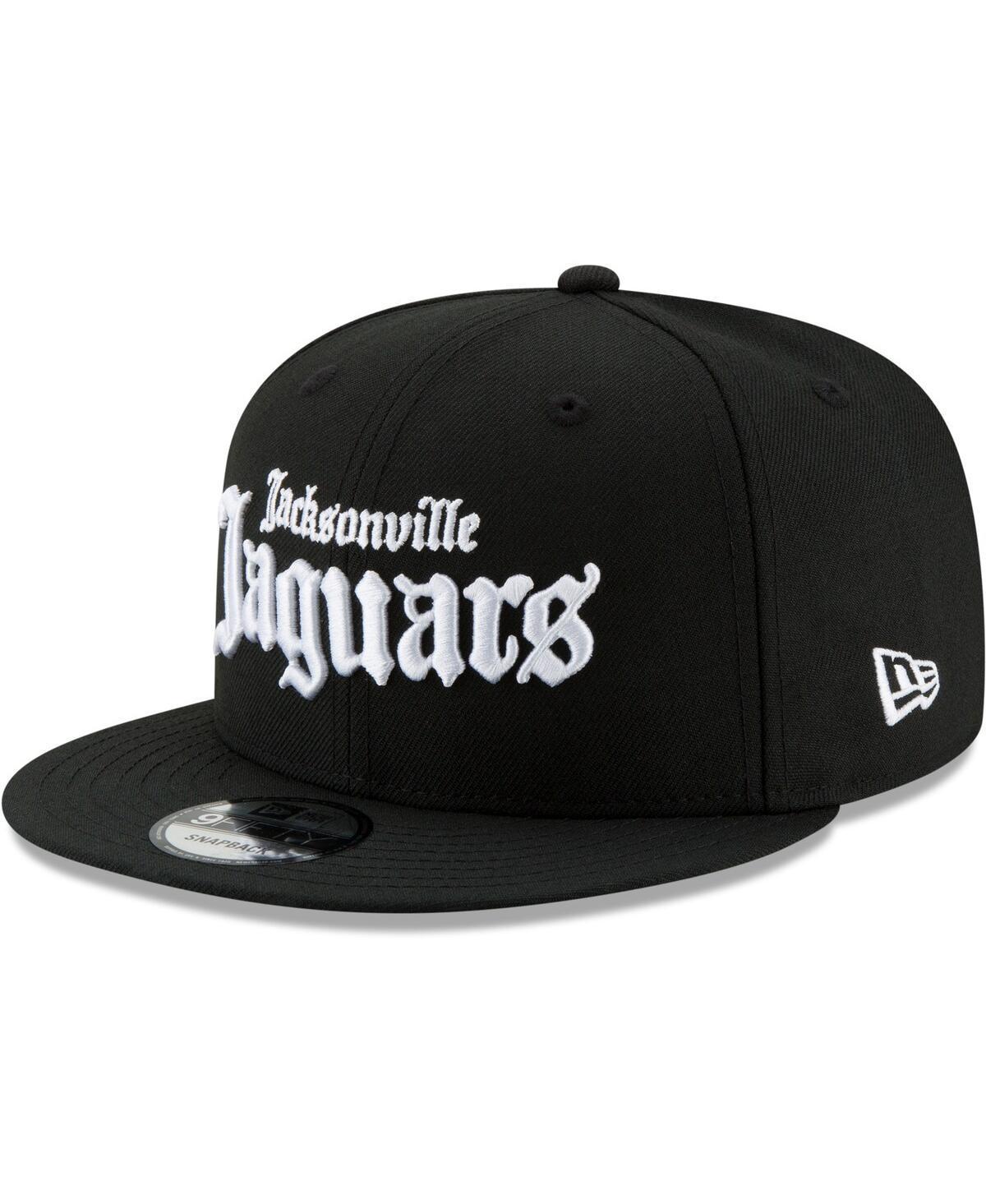 New Era Mens Black Jacksonville Jaguars Gothic Script 9fifty Snapback Hat Product Image