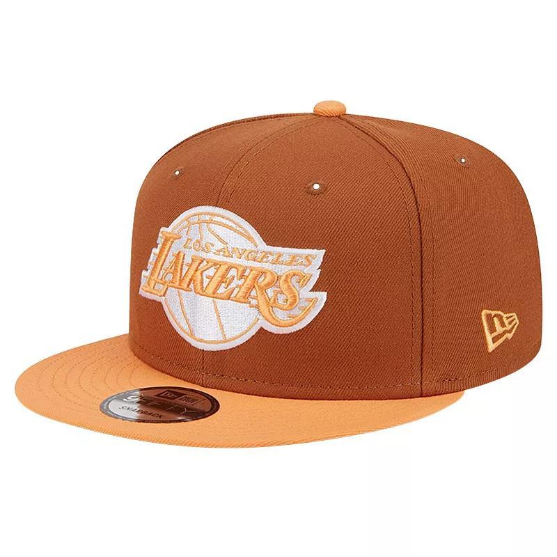 Mens New Era /Orange Los Angeles Lakers 2-Tone Color Pack 9FIFTY Snapback Hat Product Image