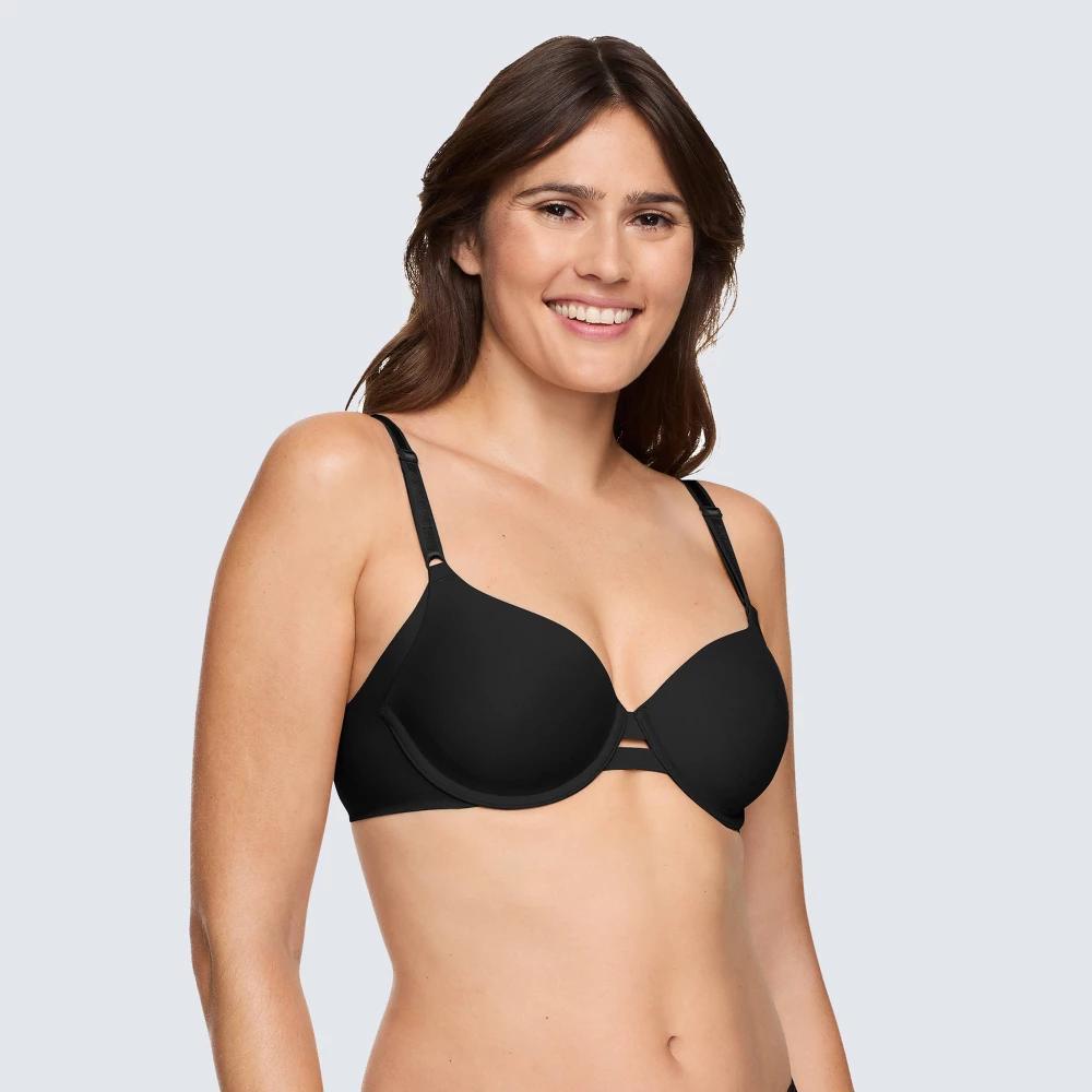 Simply Perfect by Warners Womens Underarm Smoothing Underwire Bra TA4356 - Black 36DD Product Image