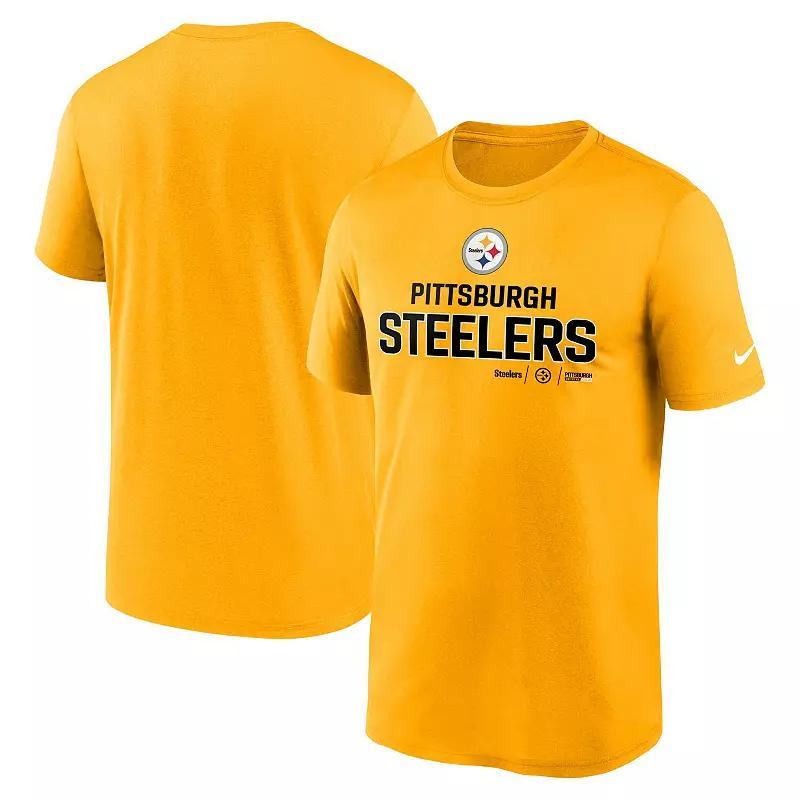 Mens Nike Gold Pittsburgh Steelers Legend Community Performance T-shirt Product Image