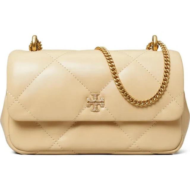 TORY BURCH Mini Kira Pavé Quilted Leather Shoulder Bag In Yellow Product Image