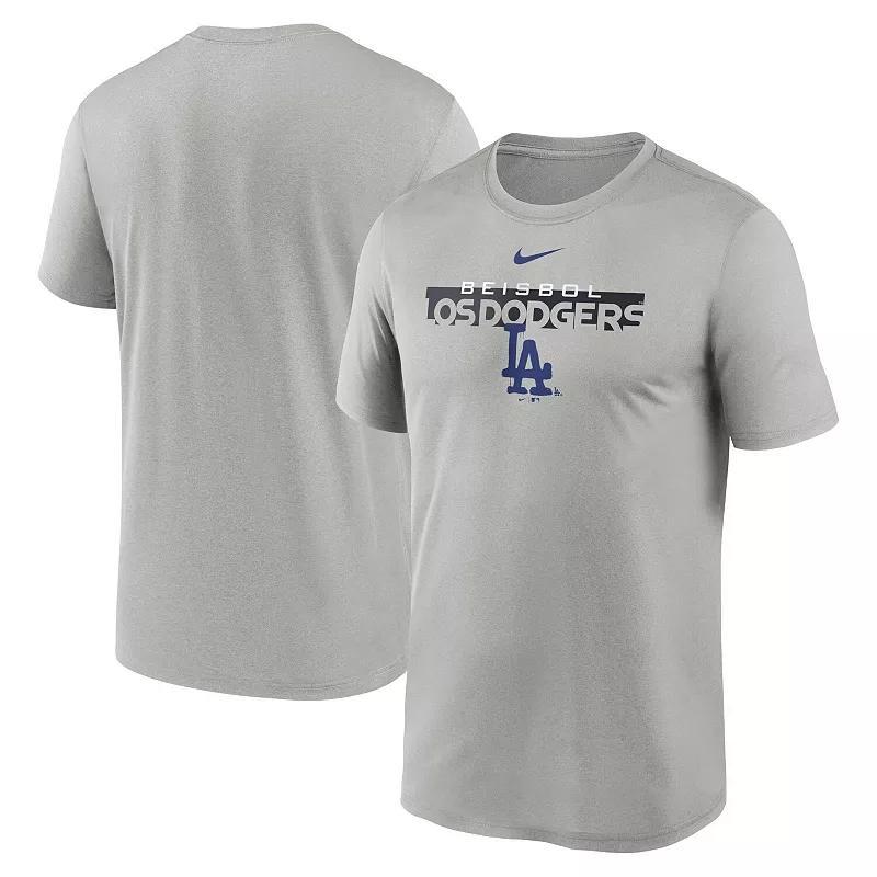 Mens Nike Gray Los Angeles Dodgers 2022 City Connect Legend Performance T-Shirt Product Image