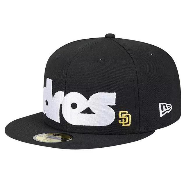 New Era Mens Black San Diego Padres Checkered Undervisor 59FIFTY Fitted Hat Product Image