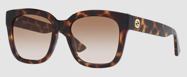 Gucci Womens GG1338S 54mm Havana Cat Eye Sunglasses Product Image