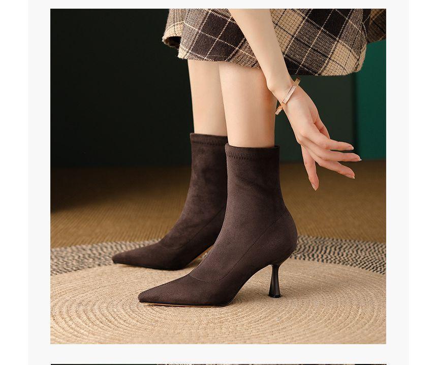 High Heel Pointy Short Boots product image