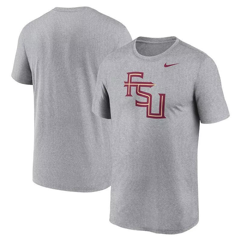 Nike Mens Heather Gray Florida State Seminoles Primetime Legend Alternate Logo T-Shirt Product Image