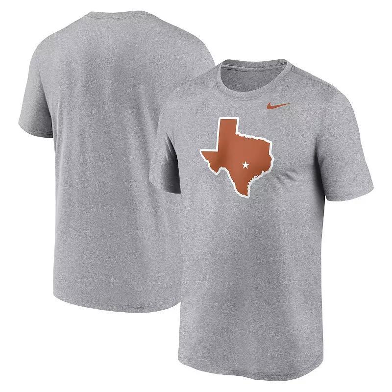 Nike Mens Heather Gray Texas Longhorns Primetime Legend Alternate Logo T-Shirt Product Image